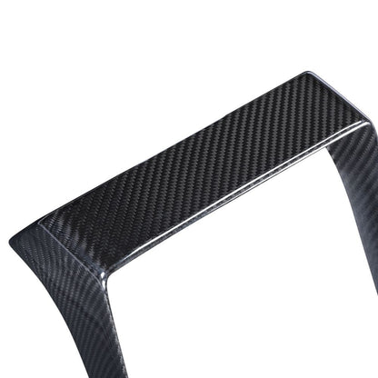 2025 tesla model y juniper carbon fiber rear air vent screen frame trim cover