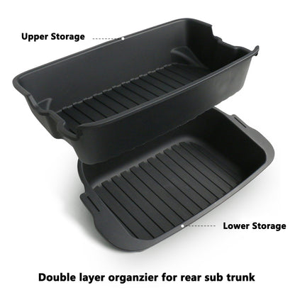tesla model y juniper sub trunk organizer