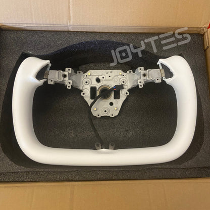new tesla model y yoke steering wheel
