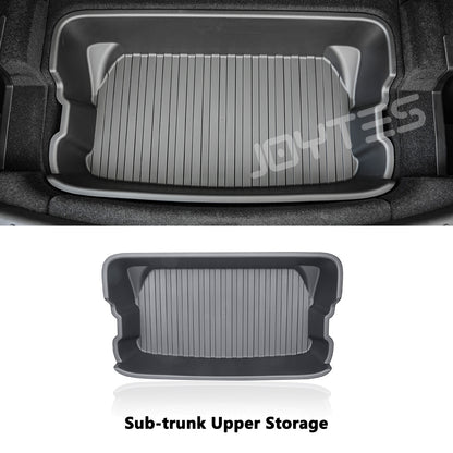 tesla model y juniper rear trunk storage
