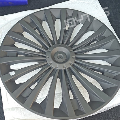 tesla model y wheel covers gloss black