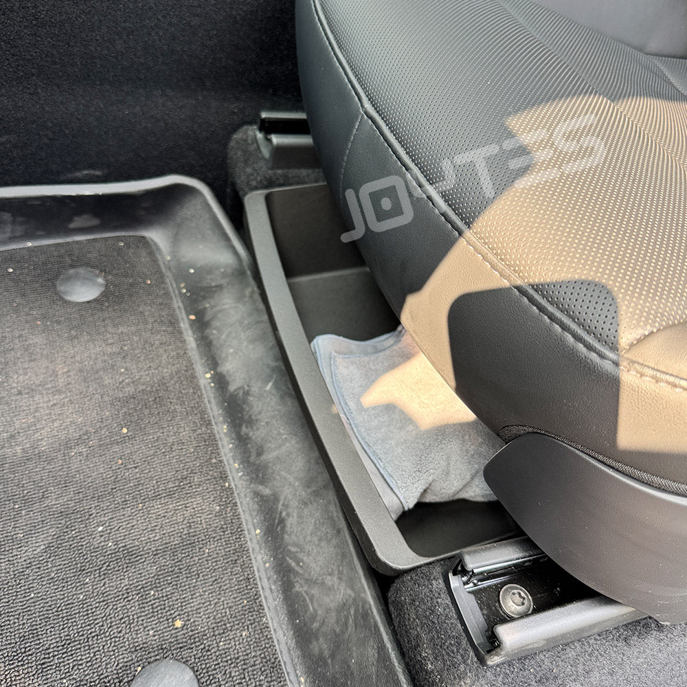 tesla model y under seat storage tray