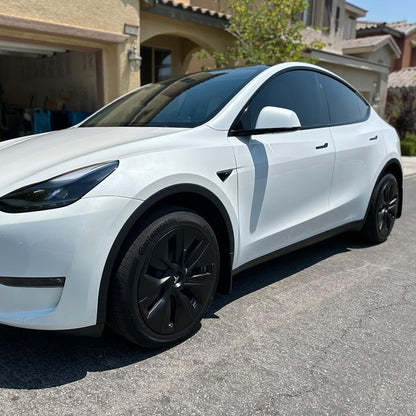 tesla model y wheel covers efficiency