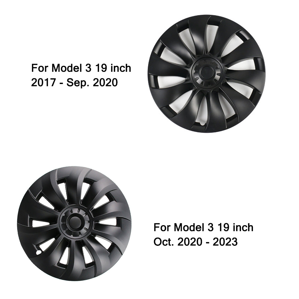 tesla model 3 wheel covers gloss black