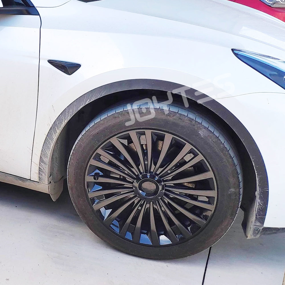 tesla model y black wheel covers 19 inch